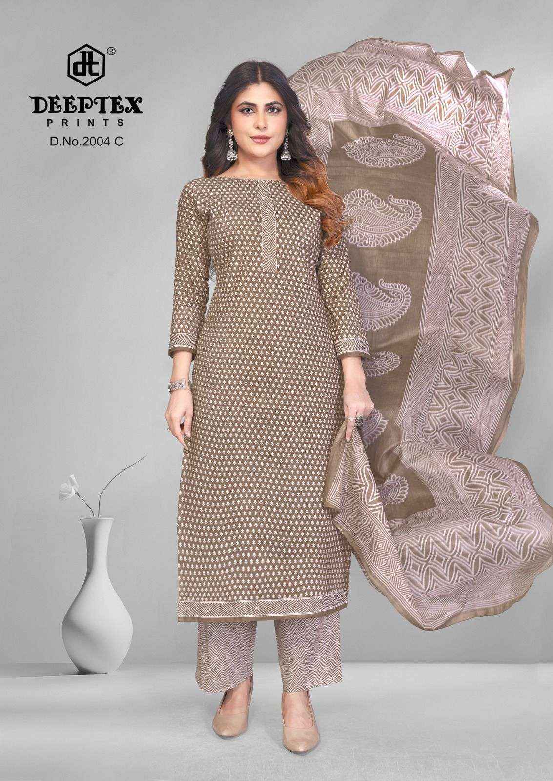 Deeptex 4 Colour Vol 2 Premium Wear Cotton Dress Material ( 32 Pcs Catalogue )