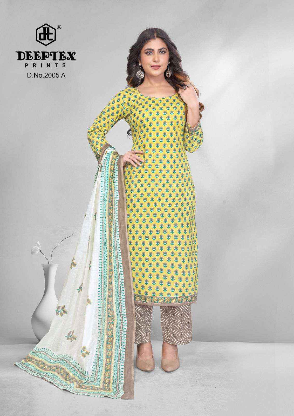 Deeptex 4 Colour Vol 2 Premium Wear Cotton Dress Material ( 32 Pcs Catalogue )