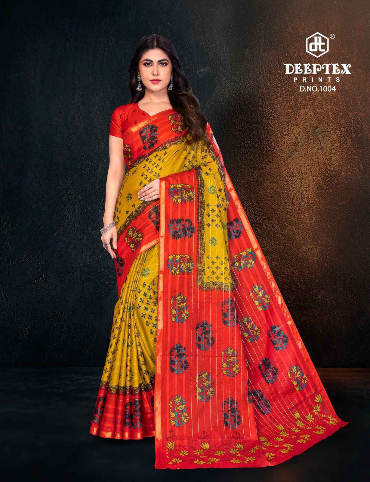 Deeptex Beauty Vol 1 Cotton Saree Wholesale Catalog (10 Designs)