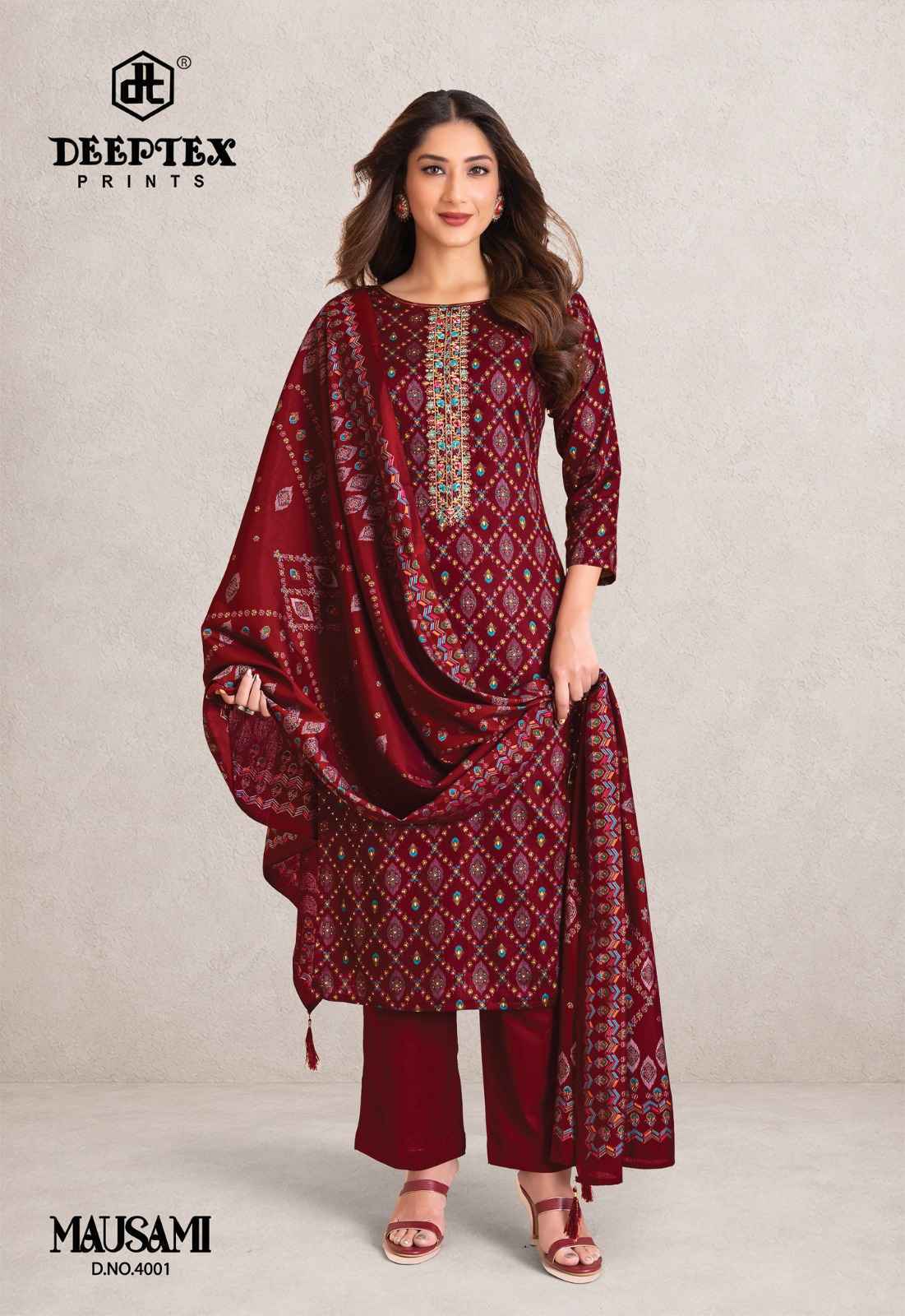 Deeptex Mausami Vol 4 - Wholesale Jam Satin Dress Material ( 8 pcs Catalog )