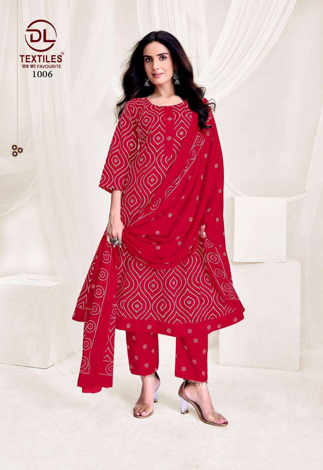Dl Textiles Pink City Vol 1 Readymade Cotton Anarkali Dress _ Wholesale Factory Rate ( 8 Pcs Catalog )