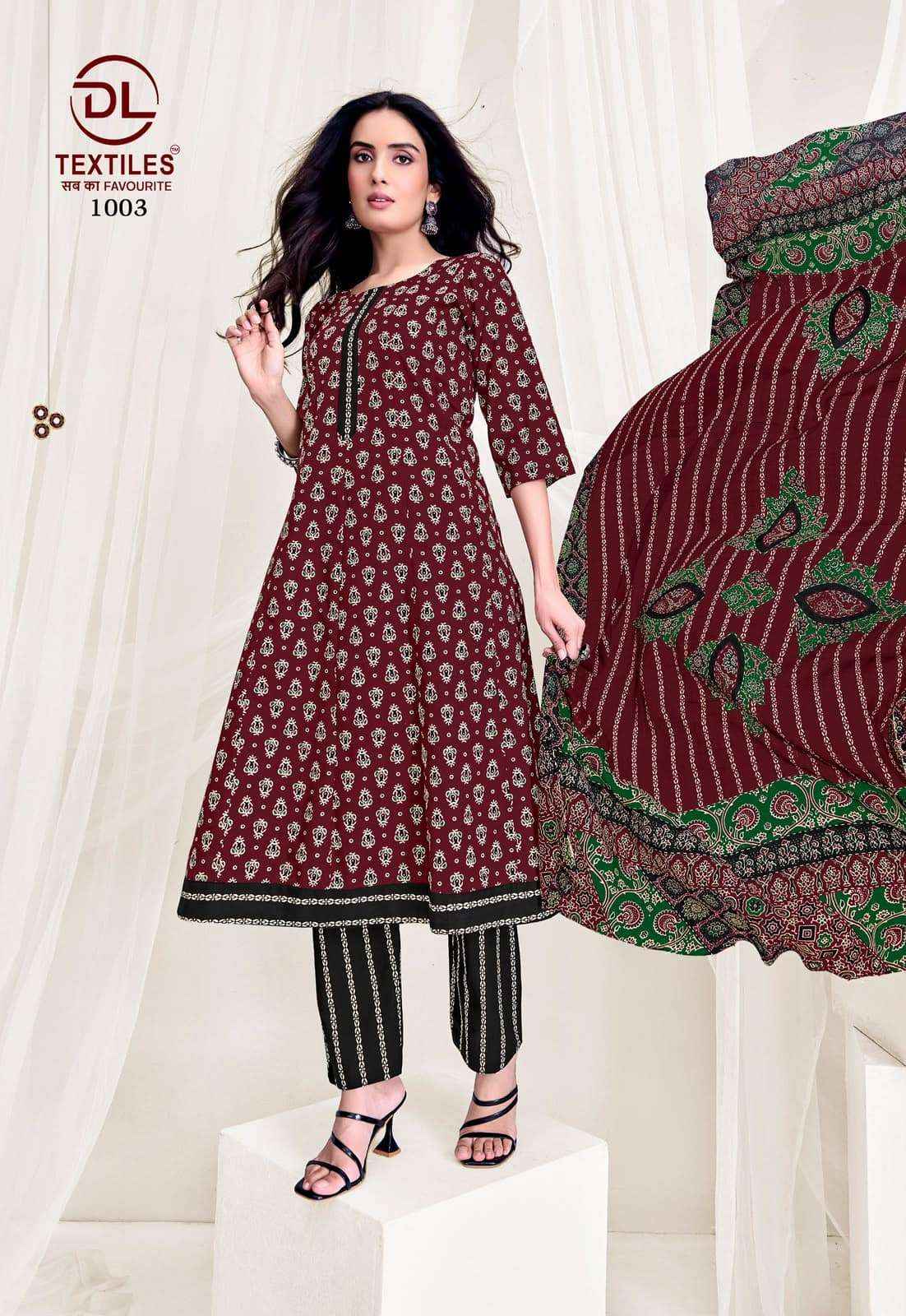 Dl Textiles Pink City Vol 1 Readymade Cotton Anarkali Dress _ Wholesale Factory Rate ( 8 Pcs Catalog )