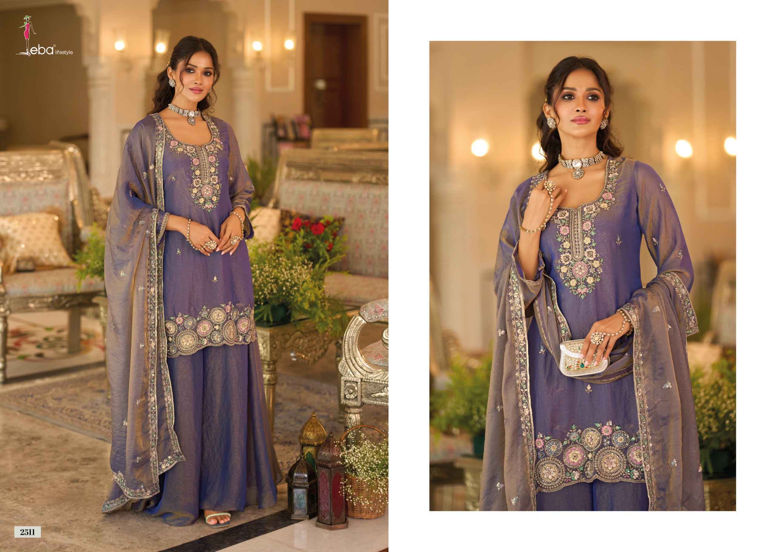 Eba Lifestyle Naveli Readymade Mochi Suit _ Wholesale Factory Rate ( 3 Pcs Catalog )