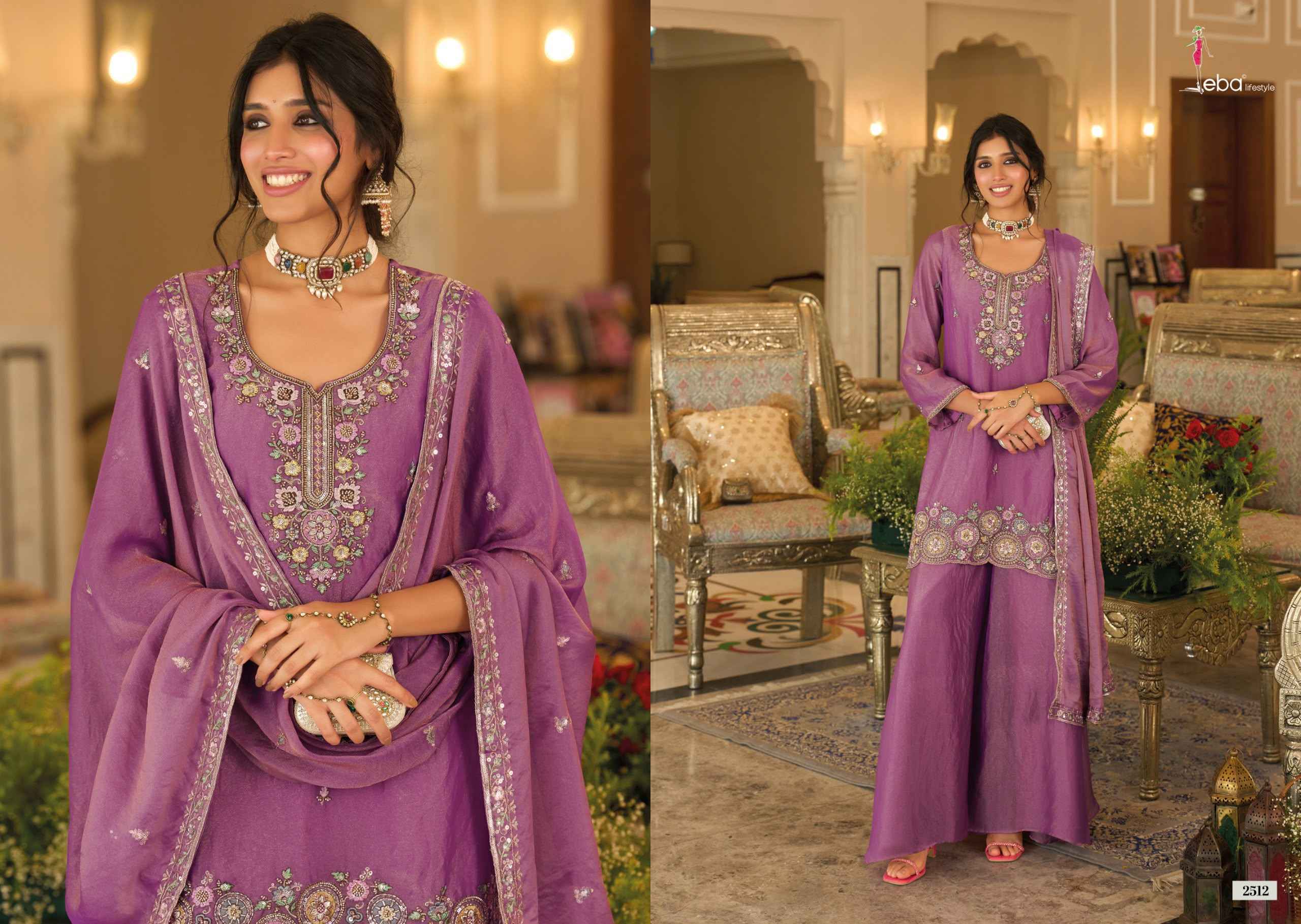 Eba Lifestyle Naveli Readymade Mochi Suit _ Wholesale Factory Rate ( 3 Pcs Catalog )