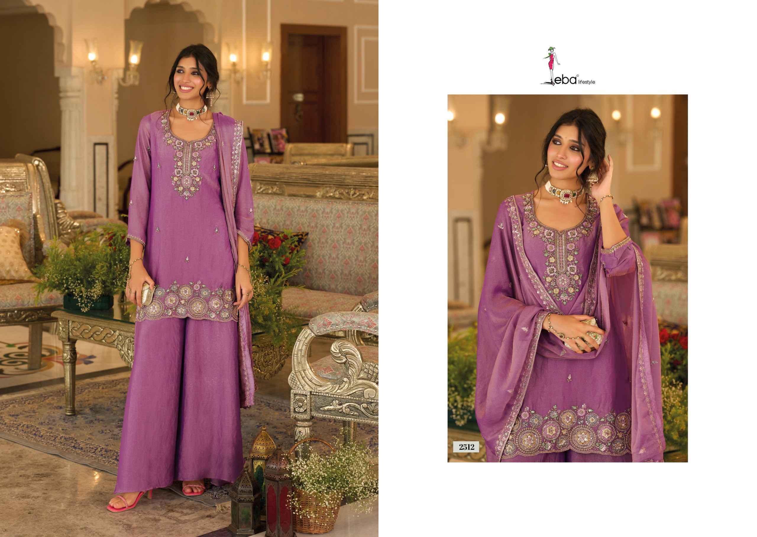Eba Lifestyle Naveli Readymade Mochi Suit _ Wholesale Factory Rate ( 3 Pcs Catalog )