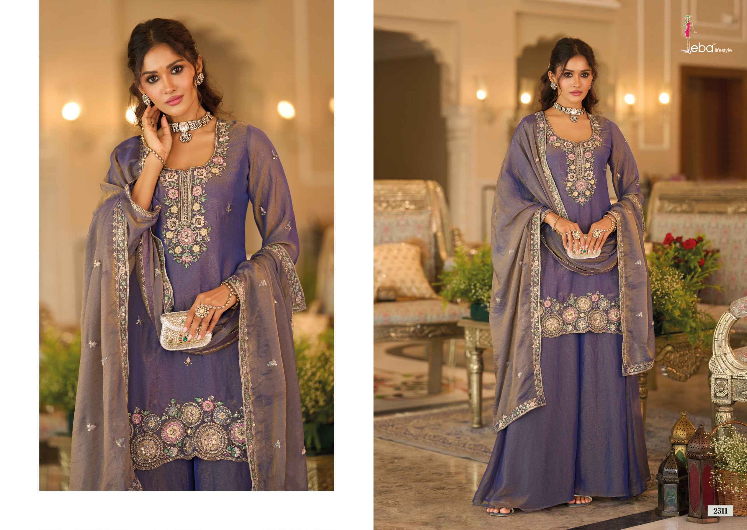 Eba Lifestyle Naveli Readymade Mochi Suit _ Wholesale Factory Rate ( 3 Pcs Catalog )