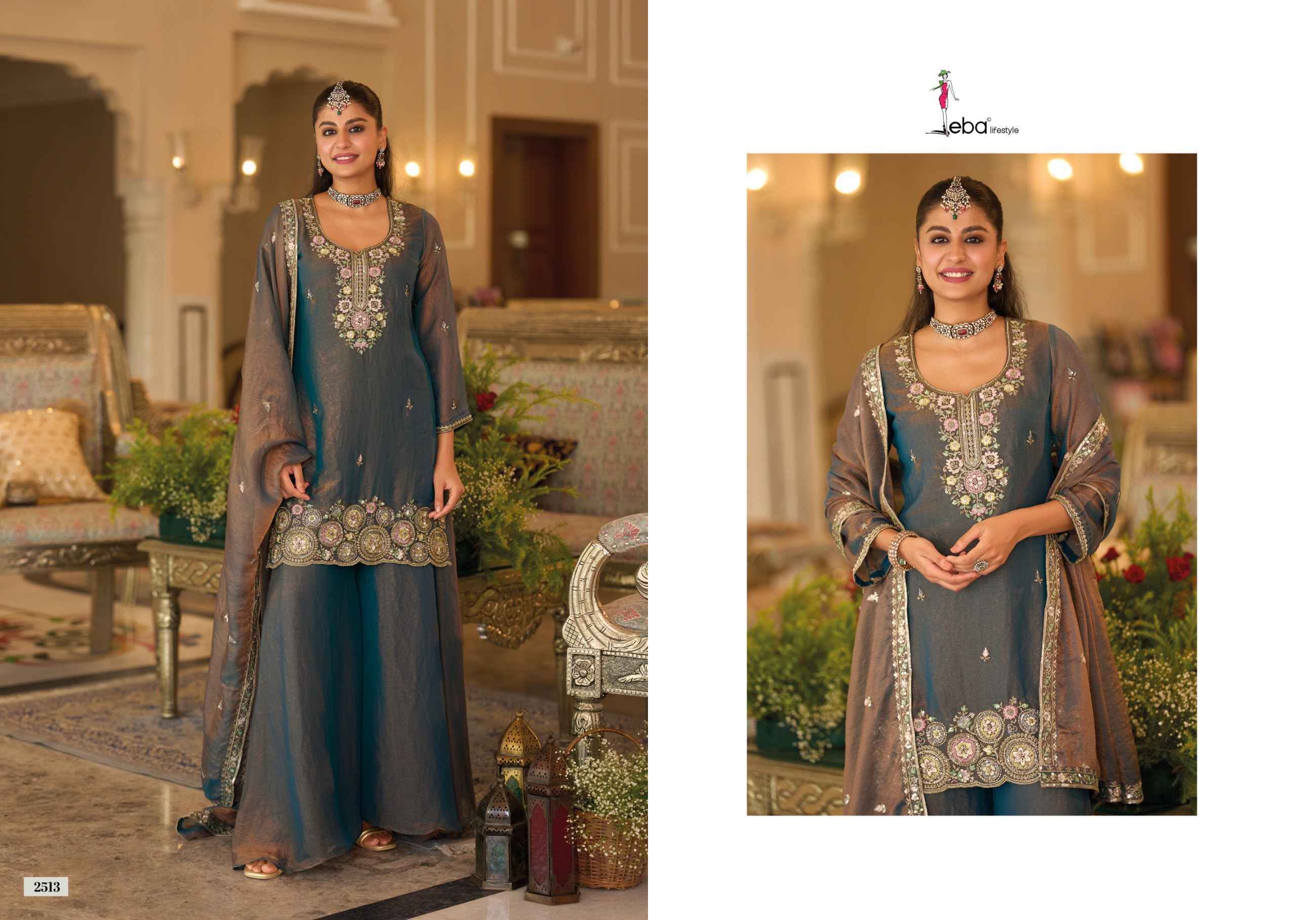 Eba Lifestyle Naveli Readymade Mochi Suit _ Wholesale Factory Rate ( 3 Pcs Catalog )