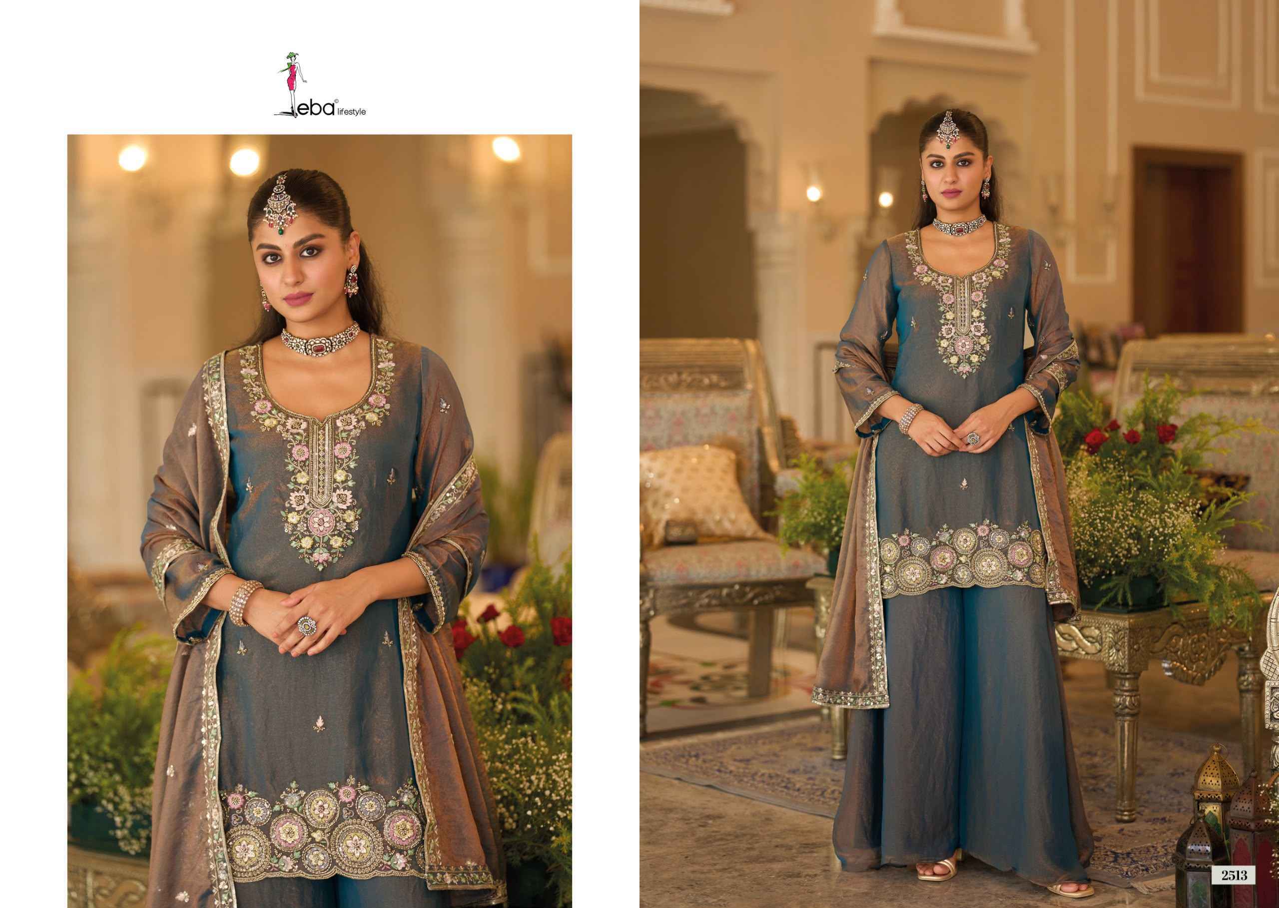 Eba Lifestyle Naveli Readymade Mochi Suit _ Wholesale Factory Rate ( 3 Pcs Catalog )