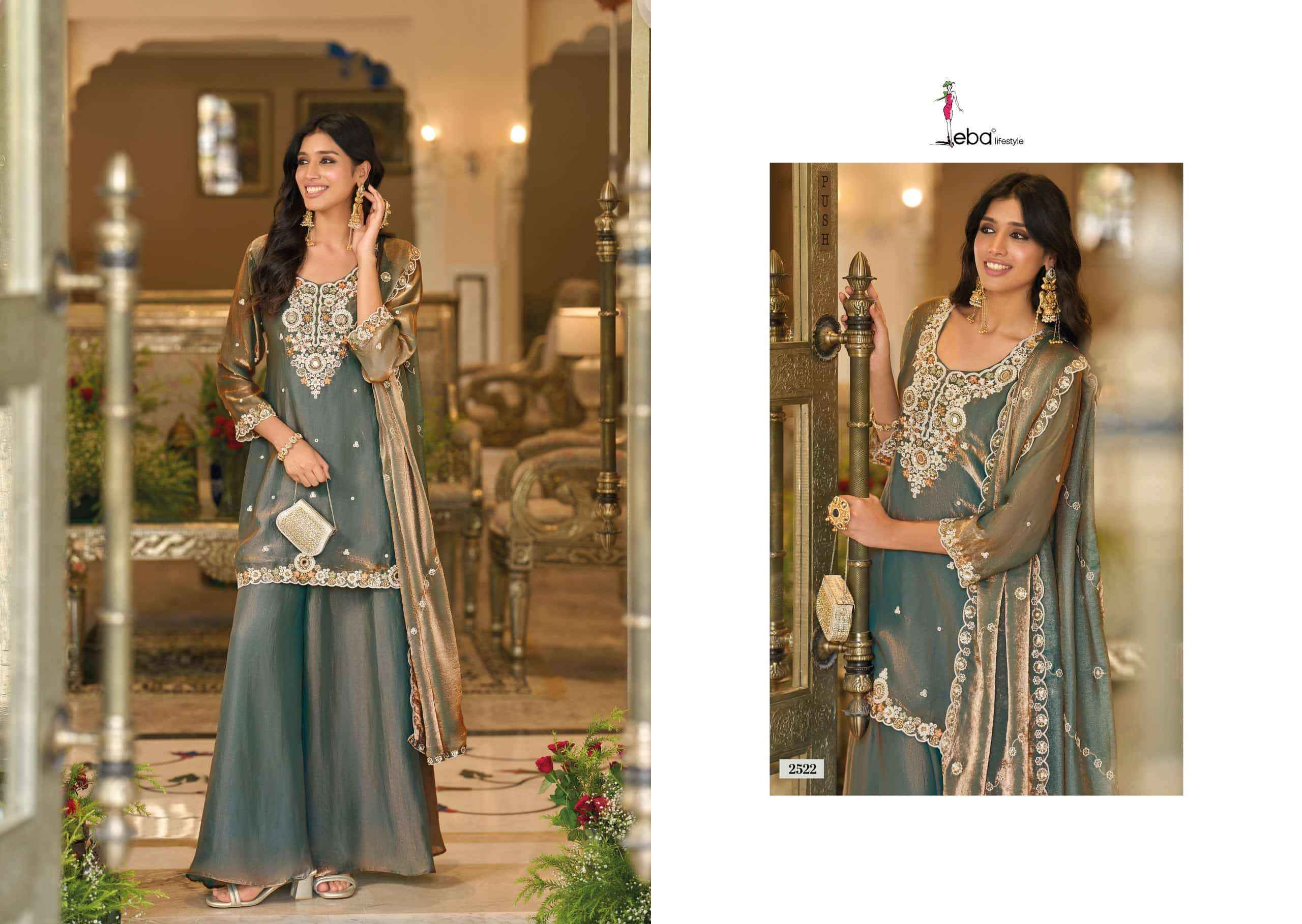 Eba Lifestyle Noorani Readymade Partywear Designer Dress _ Wholesale Factory Rate ( 3 Pcs Catalog )