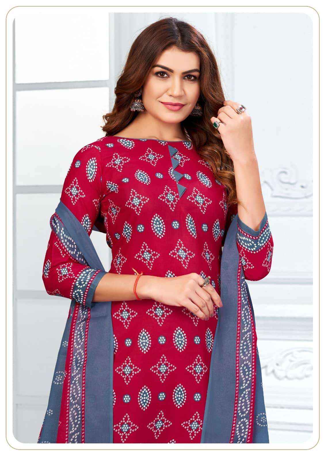 Ganeshji Bandhani Special Patiyala Vol 8 Patiyala Print Cotton Dress Material Wholesale Price ( 10 Pcs Catalog )