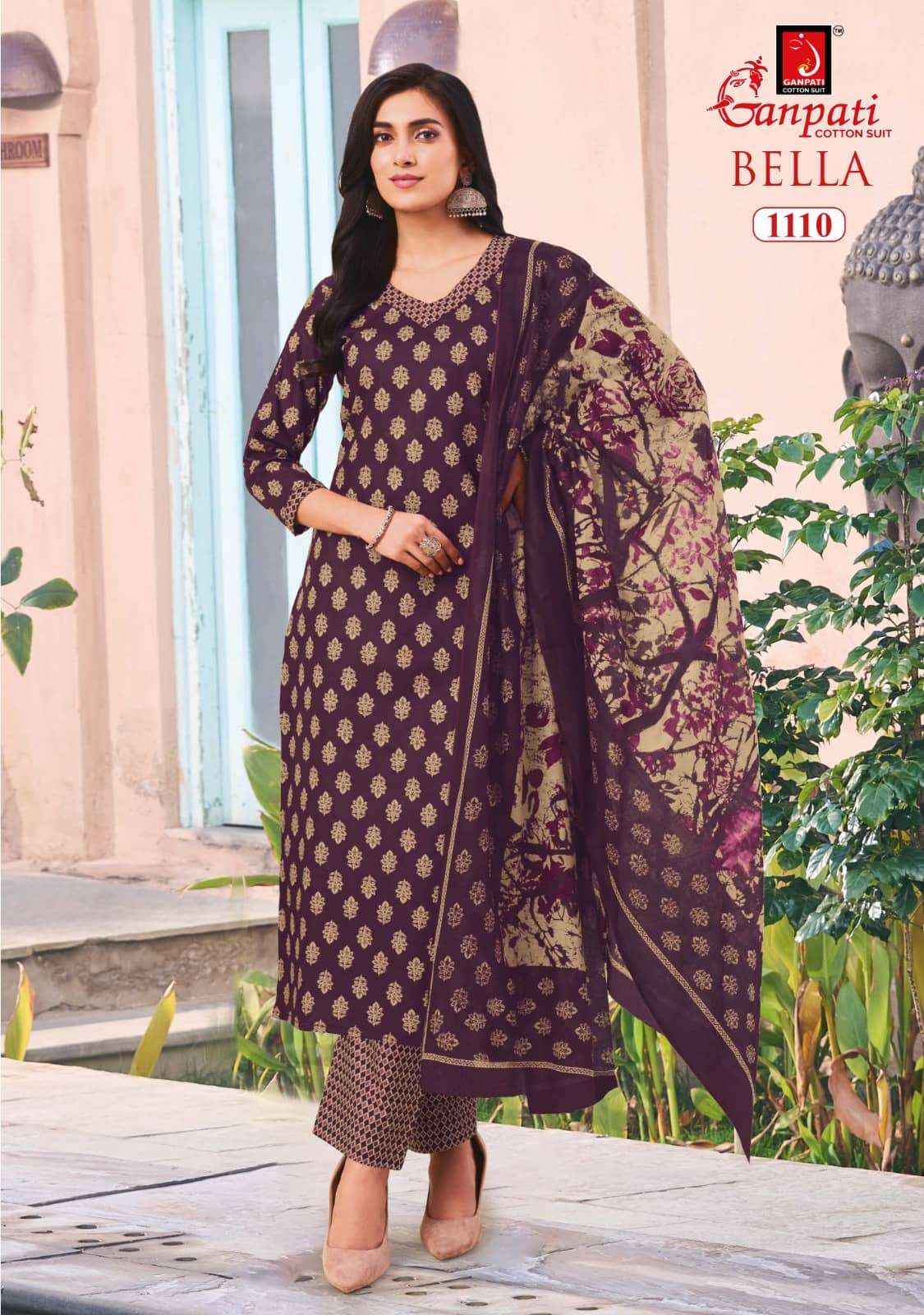 Ganpati Bella Vol 11 Premium Cotton Ladies Dress Material _ Wholesale Factory Rate ( 12 Pcs Catalog )
