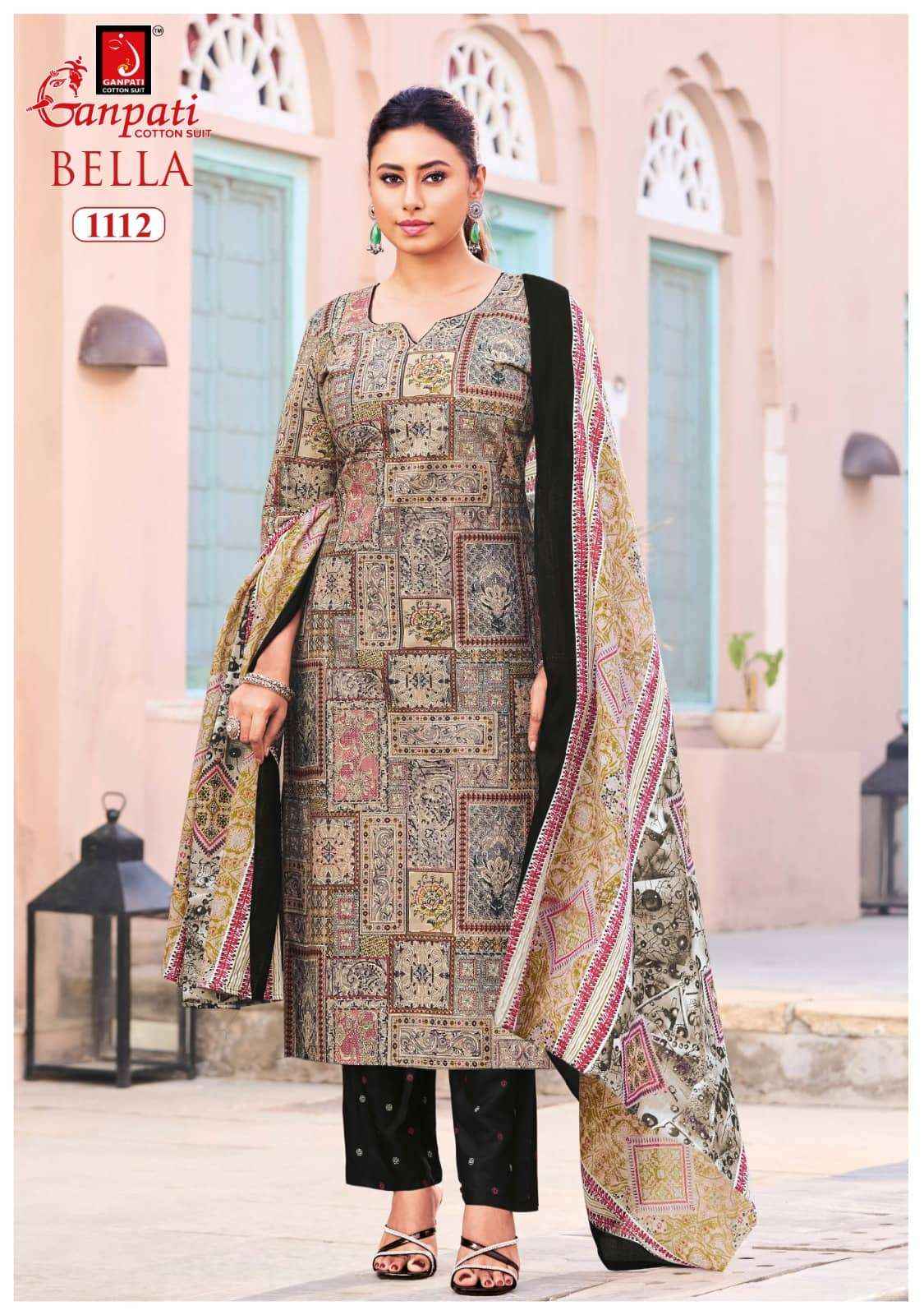 Ganpati Bella Vol 11 Premium Cotton Ladies Dress Material _ Wholesale Factory Rate ( 12 Pcs Catalog )