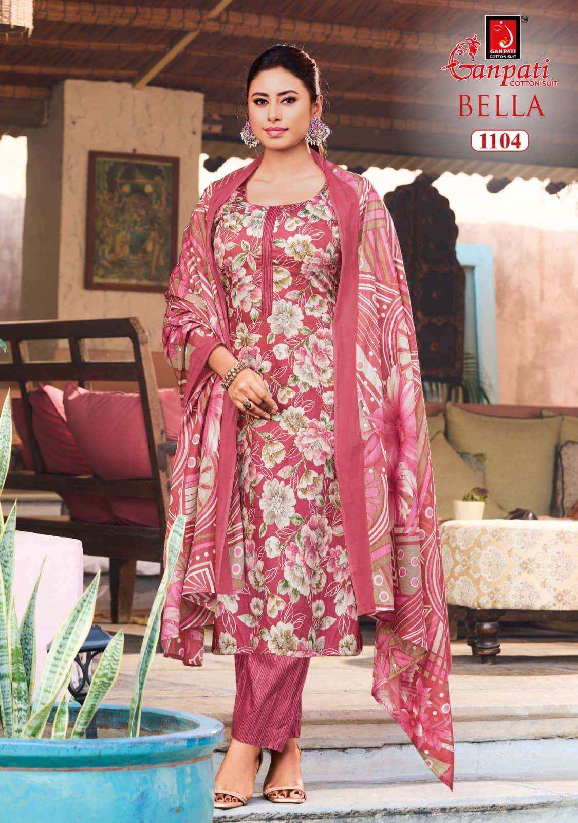 Ganpati Bella Vol 11 Premium Cotton Ladies Dress Material _ Wholesale Factory Rate ( 12 Pcs Catalog )