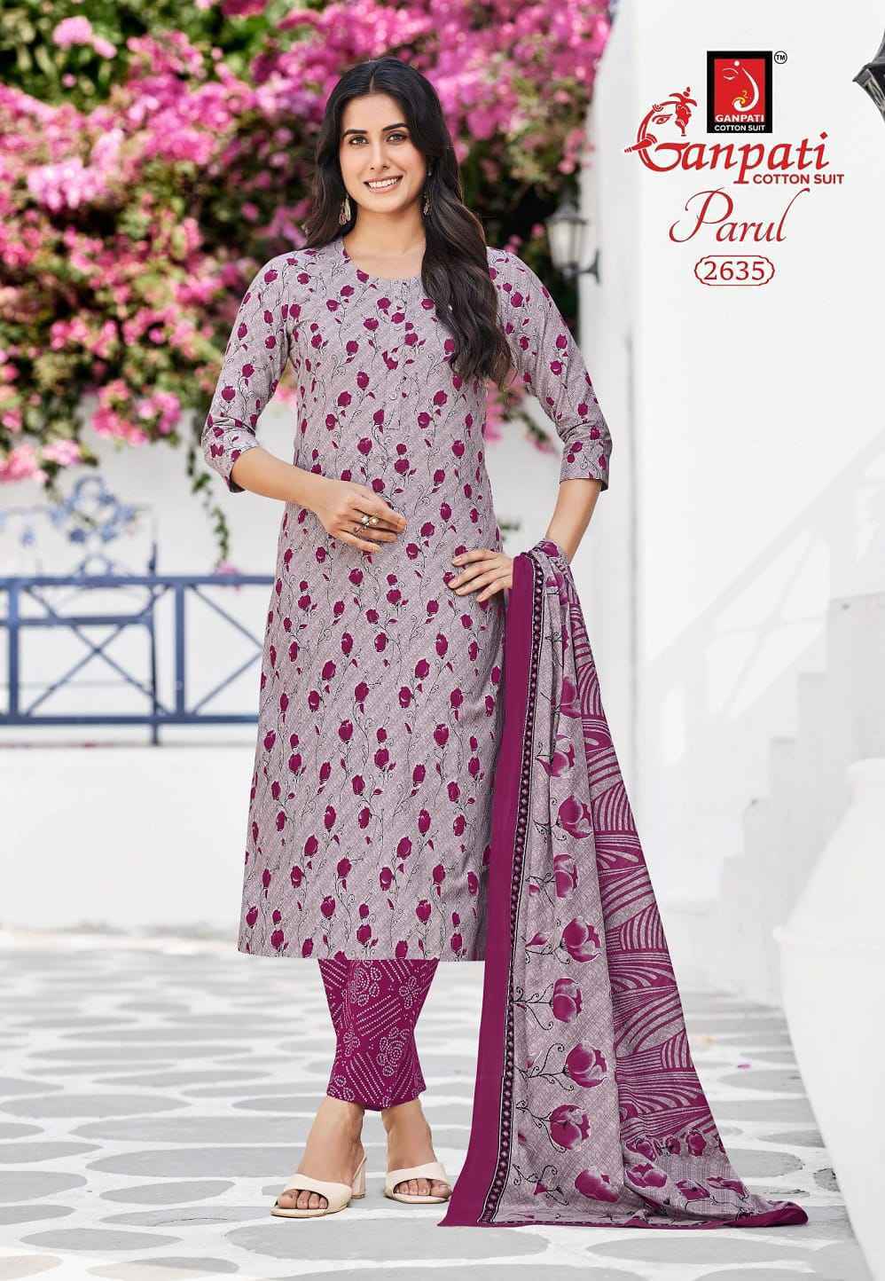 Ganpati Parul Vol 15 Readymade Cotton Dress - Surat Wholesale Bazaar ( 12 pcs Catalogue )