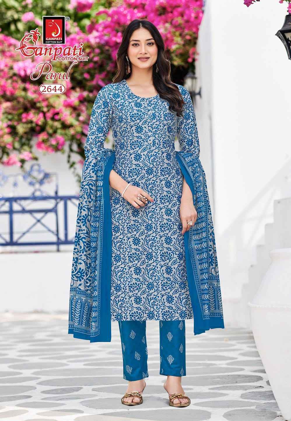 Ganpati Parul Vol 15 Readymade Cotton Dress - Surat Wholesale Bazaar ( 12 pcs Catalogue )