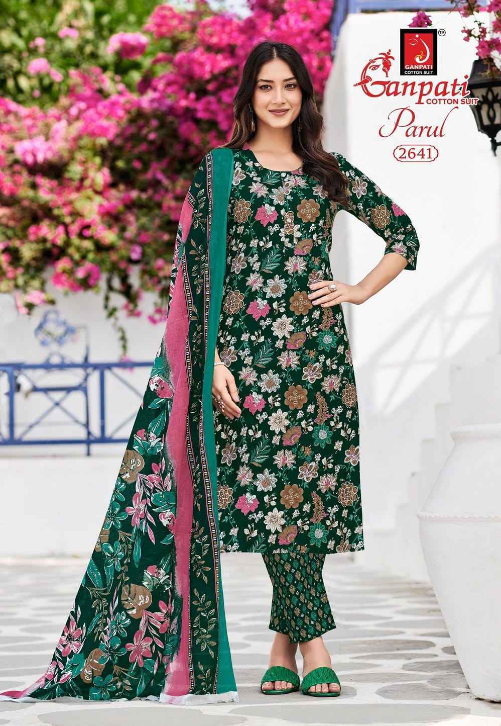 Ganpati Parul Vol 15 Readymade Cotton Dress - Surat Wholesale Bazaar ( 12 pcs Catalogue )