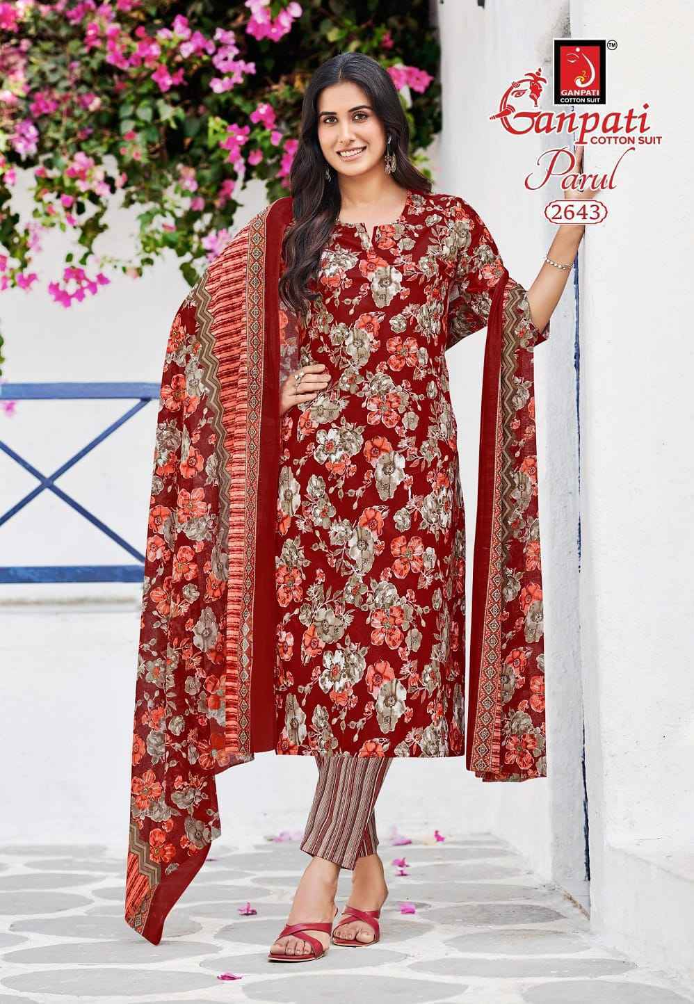 Ganpati Parul Vol 15 Readymade Cotton Dress - Surat Wholesale Bazaar ( 12 pcs Catalogue )