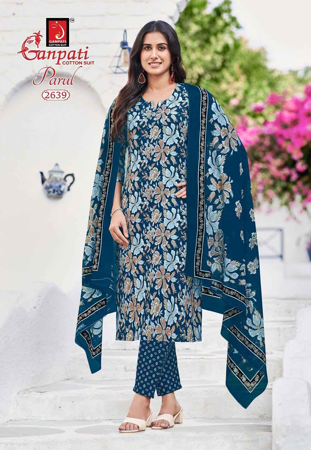 Ganpati Parul Vol 15 Readymade Cotton Dress - Surat Wholesale Bazaar ( 12 pcs Catalogue )