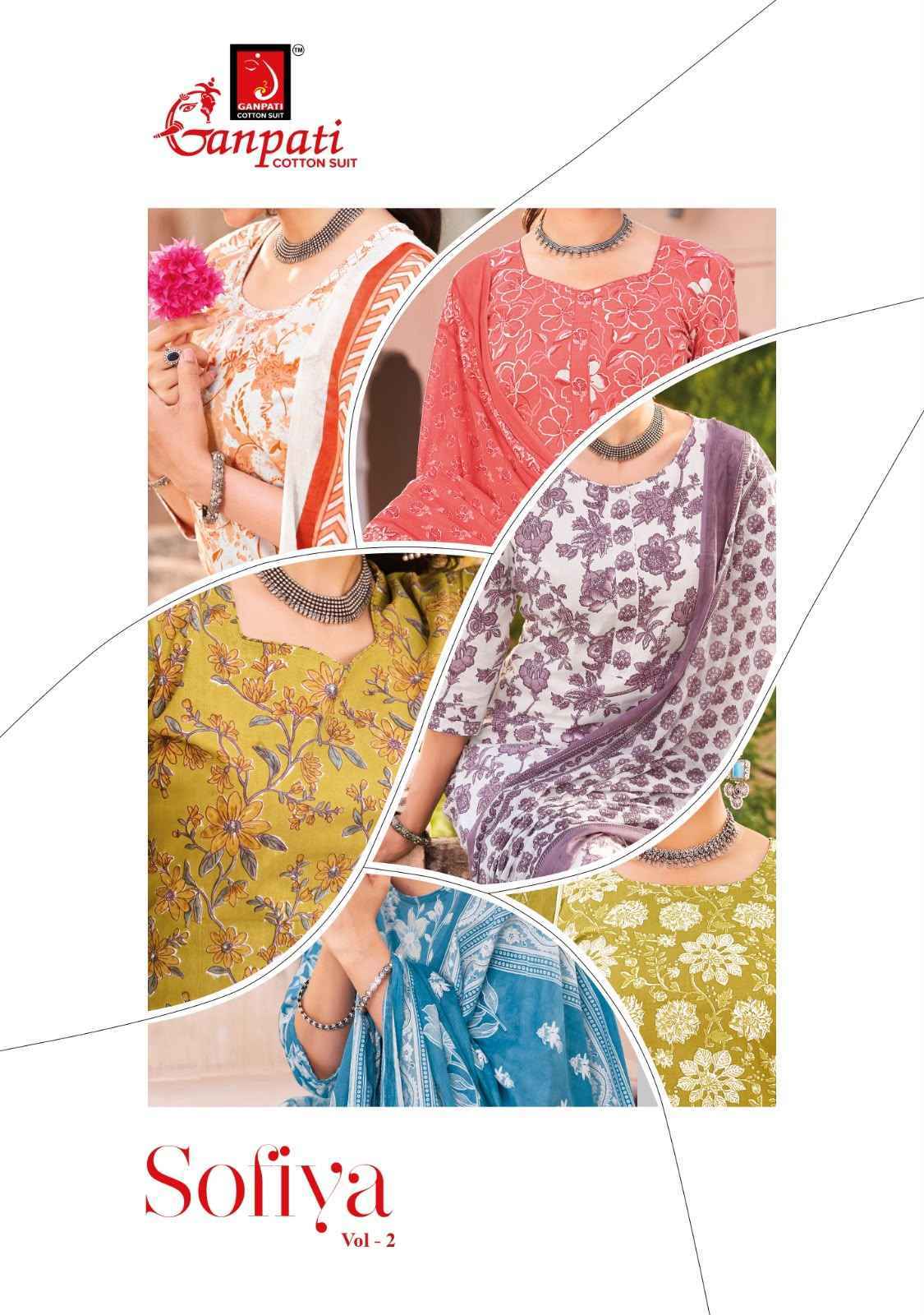 Ganpati Sofiya Vol 2 Readymade Cotton Suit _ Wholesale Factory Rate ( 12 Pcs Catalog )