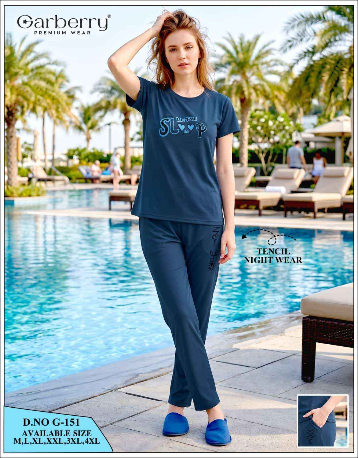 Garberry D 151 Premium Wear Night Suit Wholesale Price ( 6 Pcs Catalog )