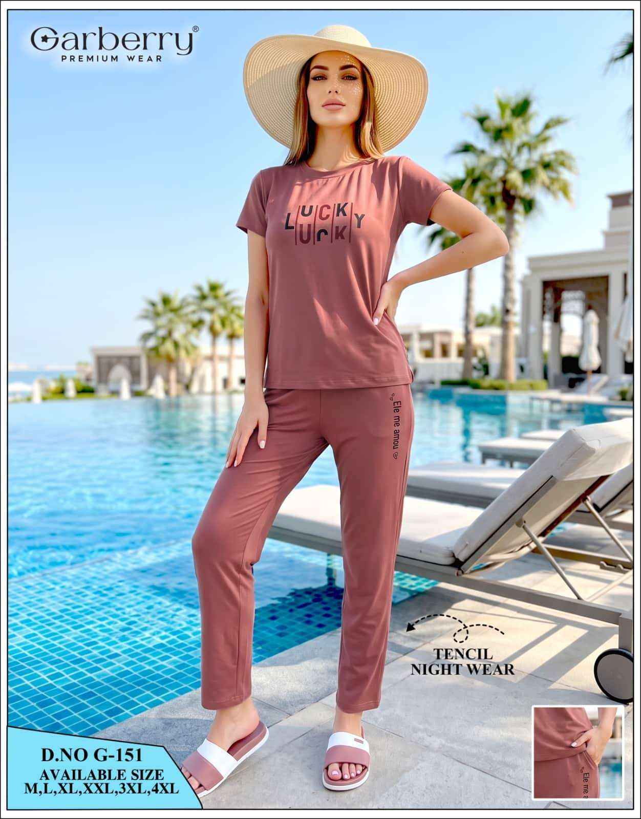 Garberry D 151 Premium Wear Night Suit Wholesale Price ( 6 Pcs Catalog )