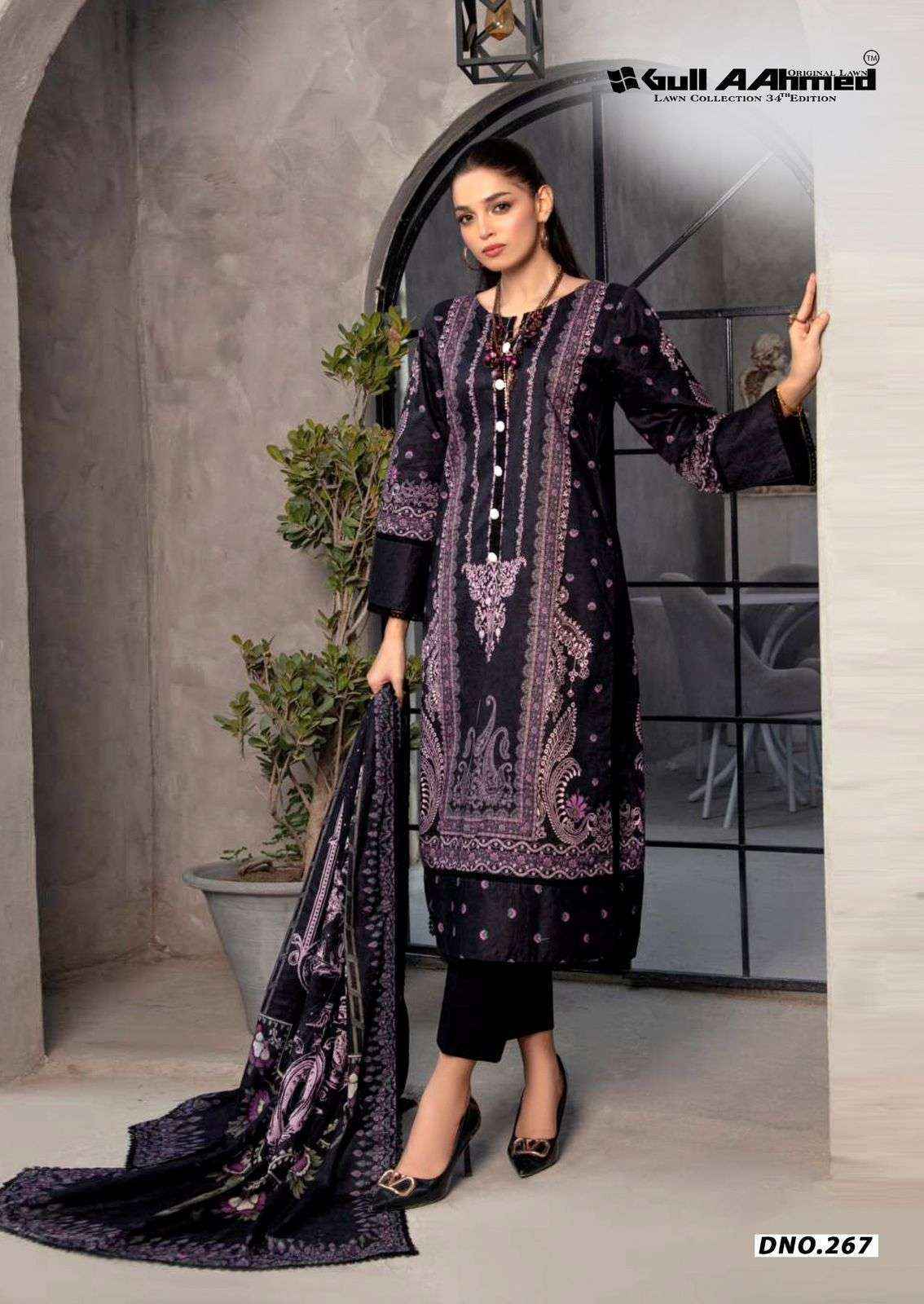 Gull Ahmed Lawn Vol 34 Cambric Cotton Suits Factory Price ( 6 Pcs Catalouge )