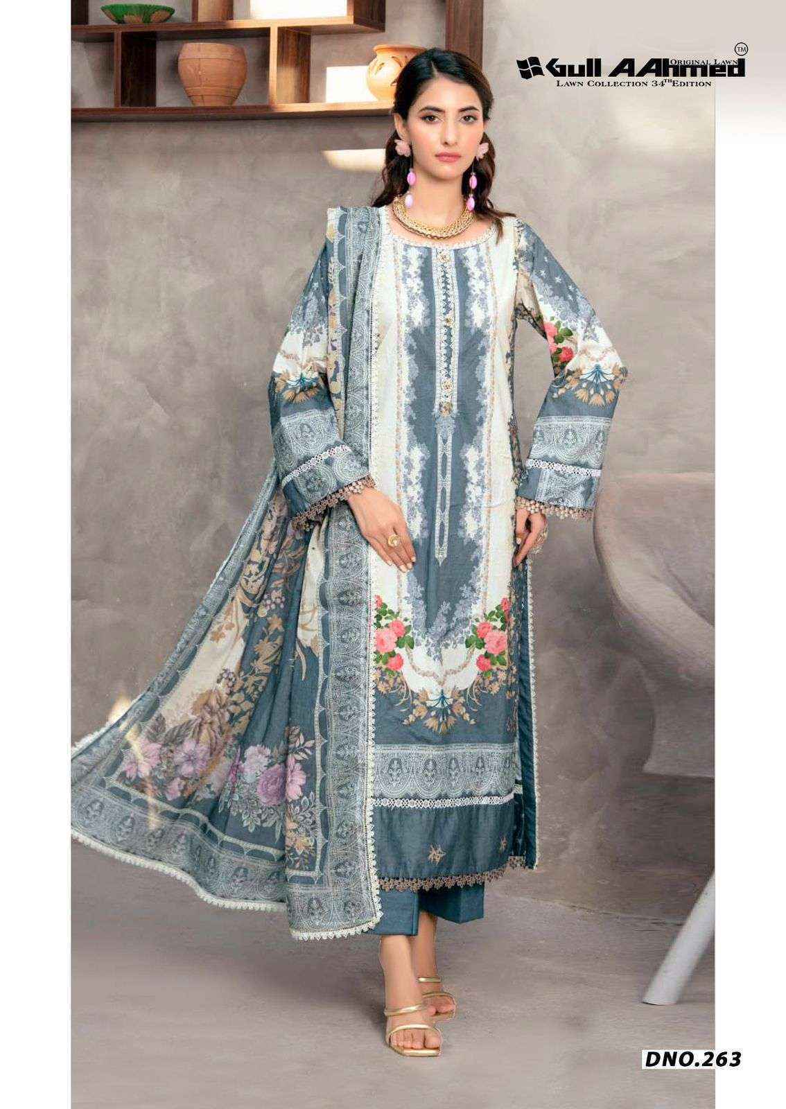 Gull Ahmed Lawn Vol 34 Cambric Cotton Suits Factory Price ( 6 Pcs Catalouge )