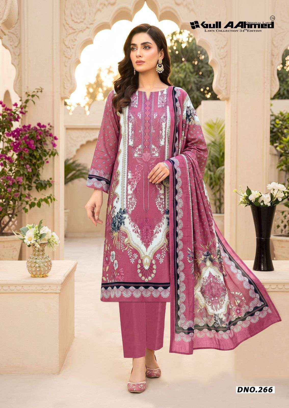 Gull Ahmed Lawn Vol 34 Cambric Cotton Suits Factory Price ( 6 Pcs Catalouge )