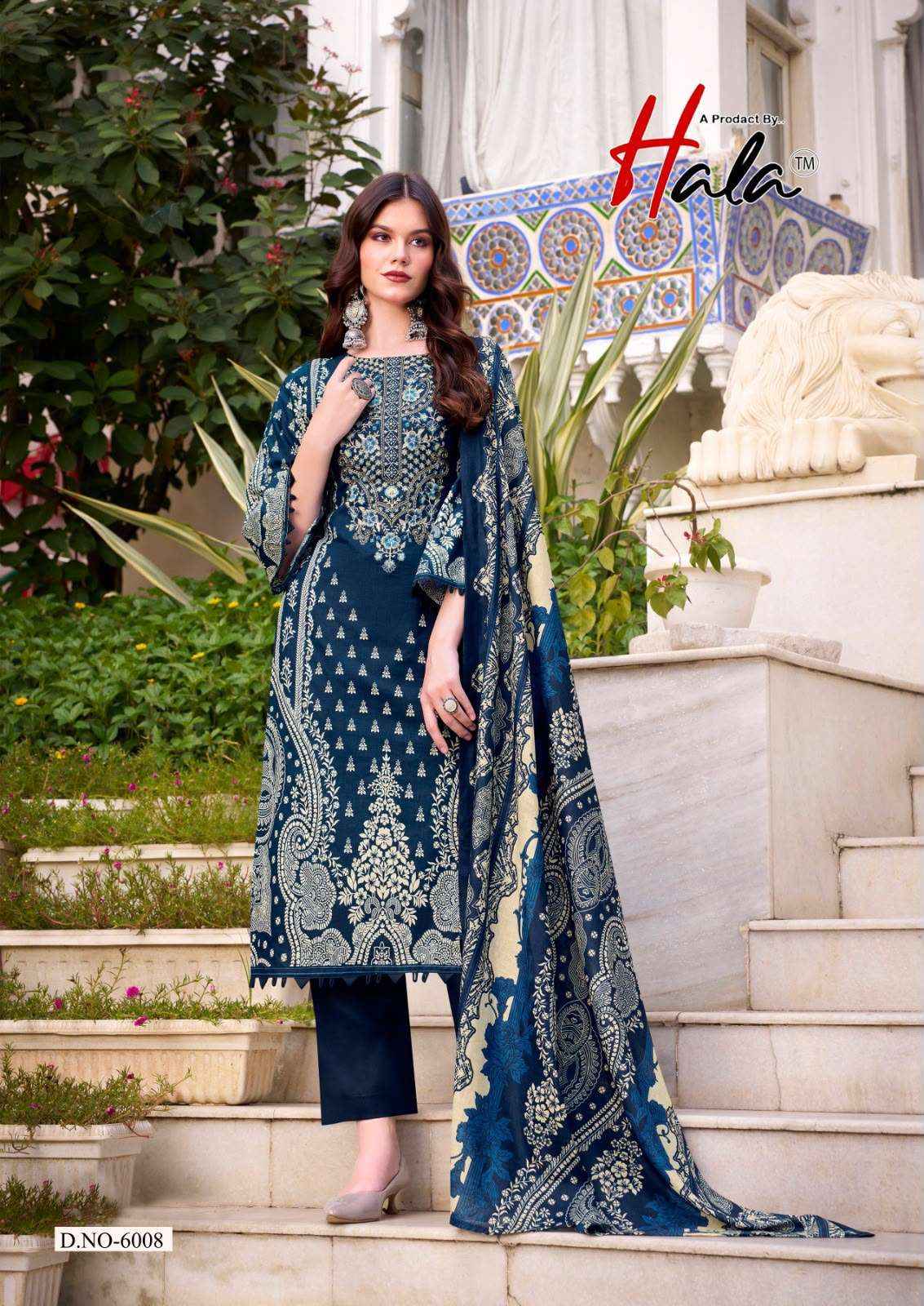 Hala Aayat Vol 6 Fancy Cotton Unstitch Dress _ Wholesale Factory Rate ( 8 Pcs Catalog )