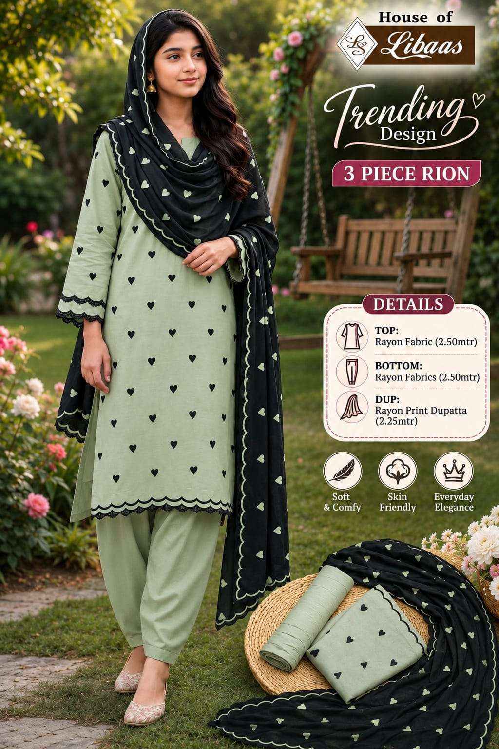 House Of Libaas Trending Design Rayon Fancy Ladies Dress Material _ Wholesale Price ( 5 Pcs Catalog )