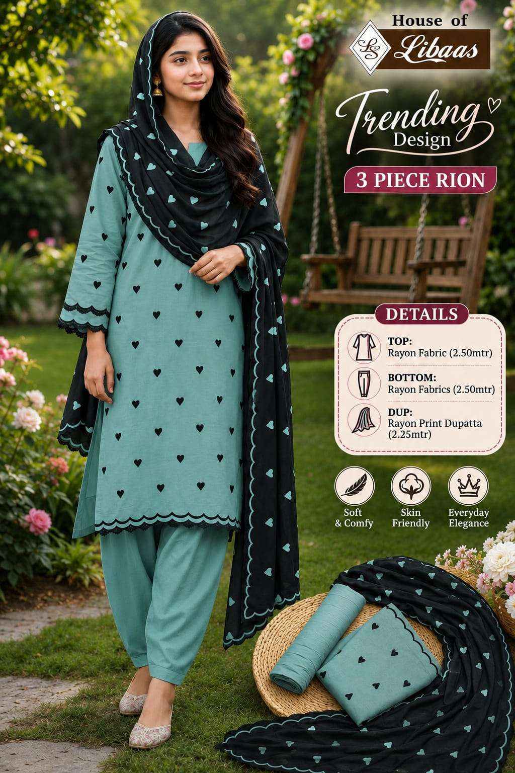 House Of Libaas Trending Design Rayon Fancy Ladies Dress Material _ Wholesale Price ( 5 Pcs Catalog )