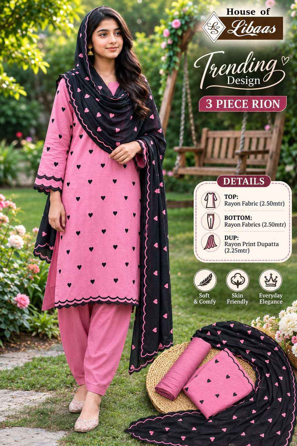 House Of Libaas Trending Design Rayon Fancy Ladies Dress Material _ Wholesale Price ( 5 Pcs Catalog )