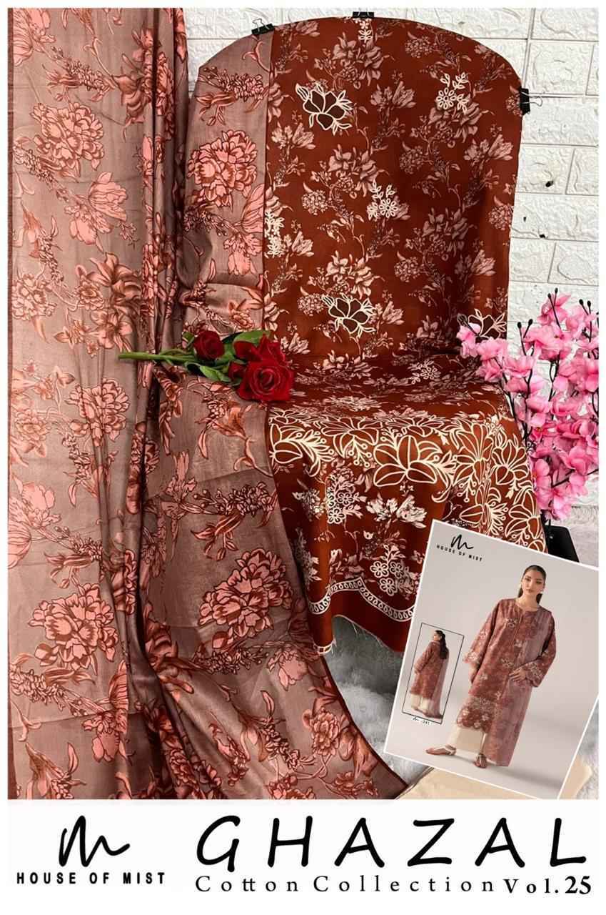 House Of Mist Ghazal Cotton Collection Vol 25 Cotton Dress Material ( 6 pcs Catalogue )