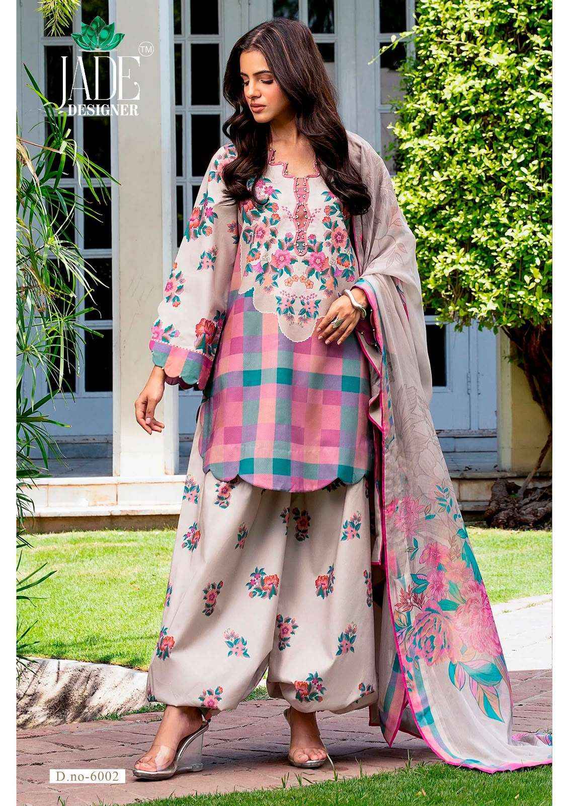 Jade Ayesha Zara Vol 6 Karachi Print Lawn Cotton Dress Material _ Wholesale Factory Rate ( 6 Pcs Catalog )