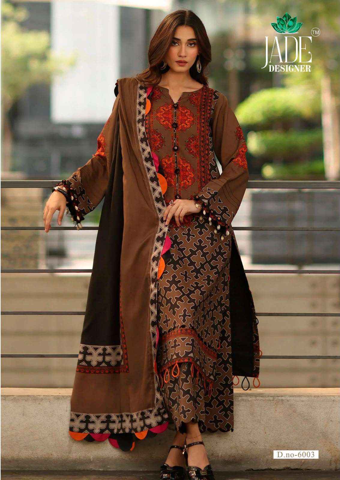 Jade Ayesha Zara Vol 6 Karachi Print Lawn Cotton Dress Material _ Wholesale Factory Rate ( 6 Pcs Catalog )
