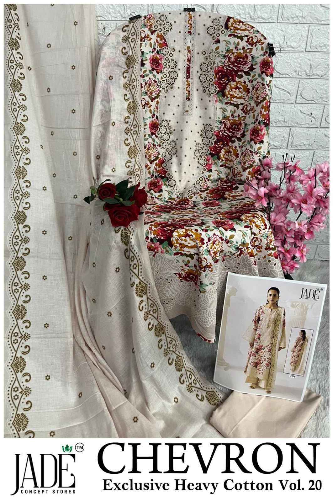 Jade Chevron Vol 20 Cotton Dress Material - Latest Catalog Wholesale Price ( 6 Pc Catalog )
