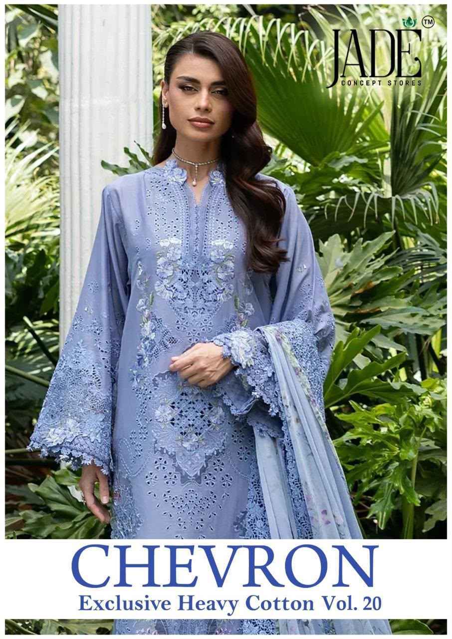 Jade Chevron Vol 20 Cotton Dress Material - Latest Catalog Wholesale Price ( 6 Pc Catalog )