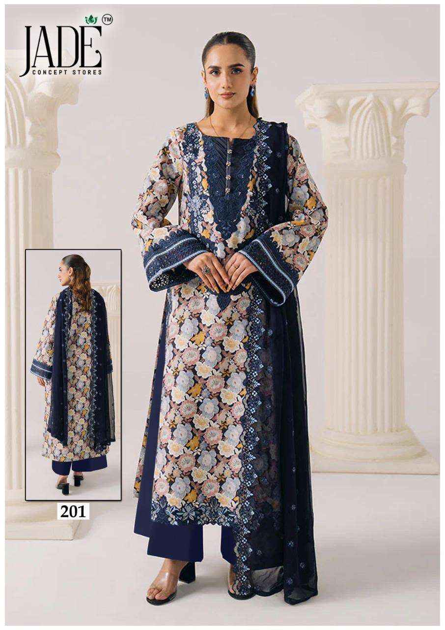 Jade Chevron Vol 21 Pakistani Print Cotton Dress Material _ Wholesale Factory Rate ( 6 Pcs Catalog )