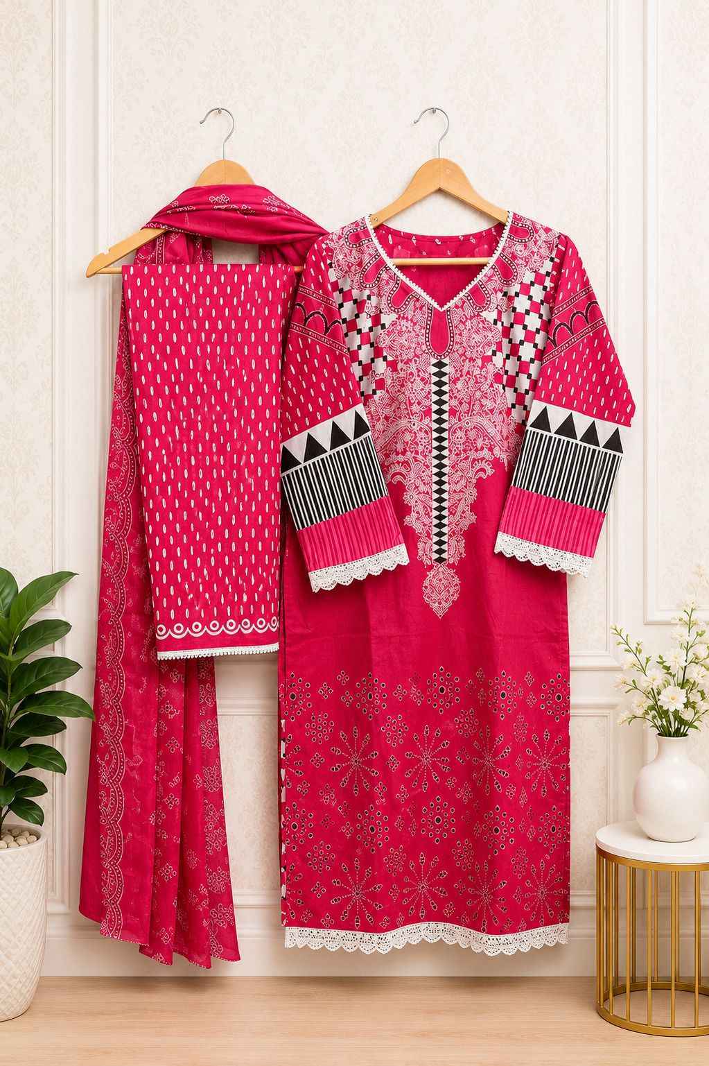 Jade Crimsons Vol 18 Cambric Cotton Readymade Suits Wholesale Price ( 6 pc Catalog )