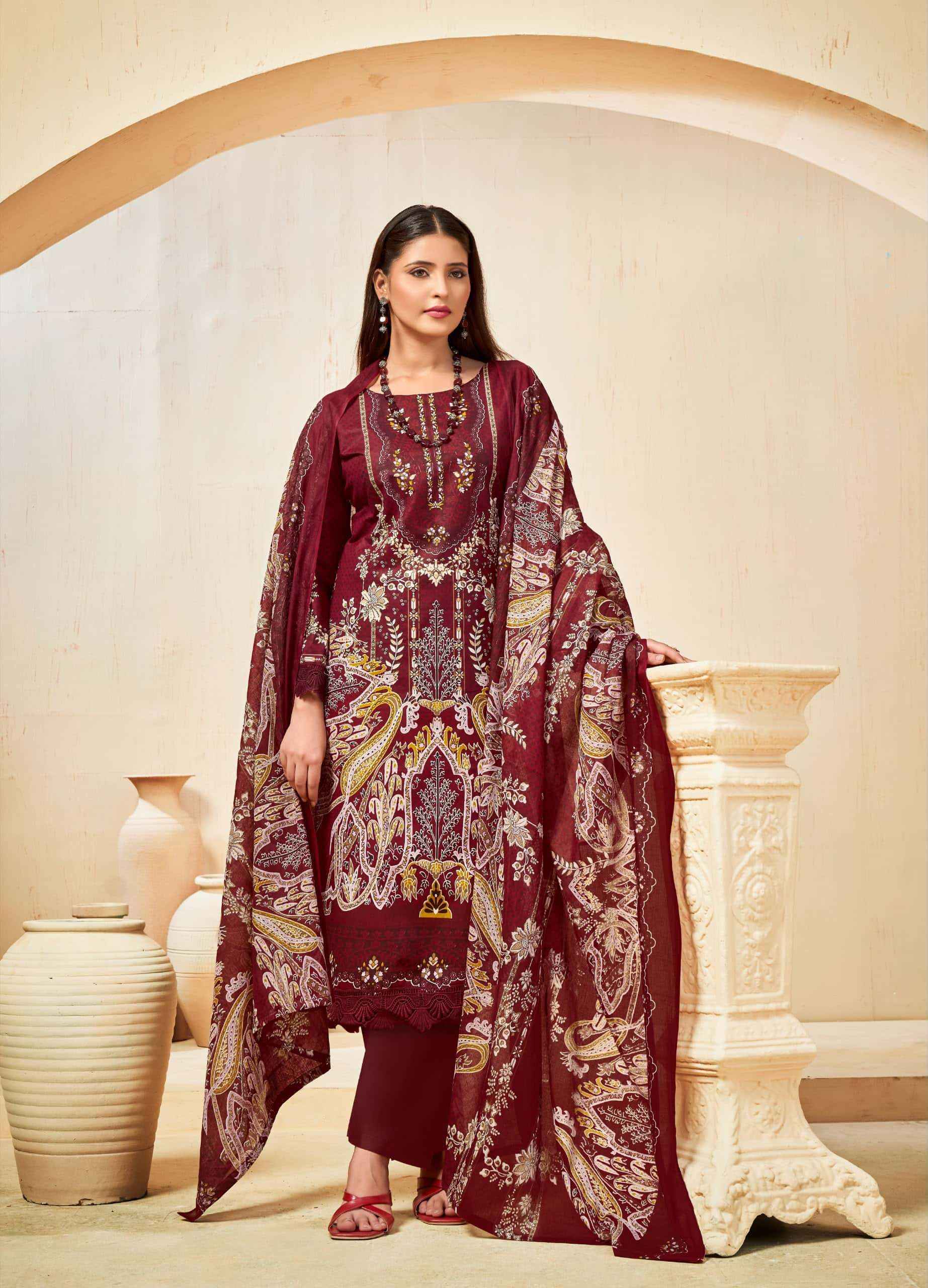 Jash Bellisha Vol 16 Pakistani Print Cotton Dress Material _ Wholesale Factory Rate ( 10 Pcs Catalog )