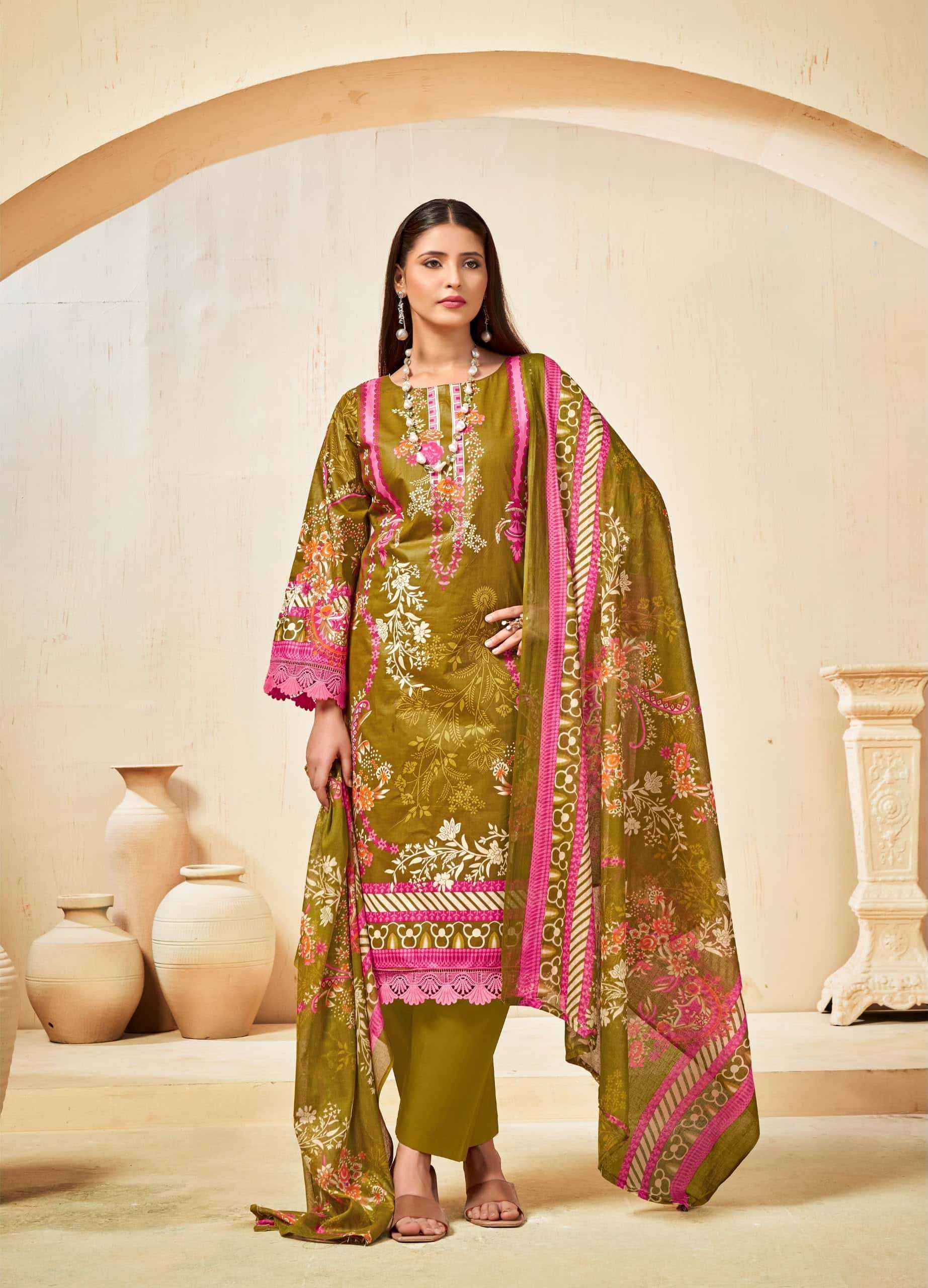 Jash Bellisha Vol 16 Pakistani Print Cotton Dress Material _ Wholesale Factory Rate ( 10 Pcs Catalog )