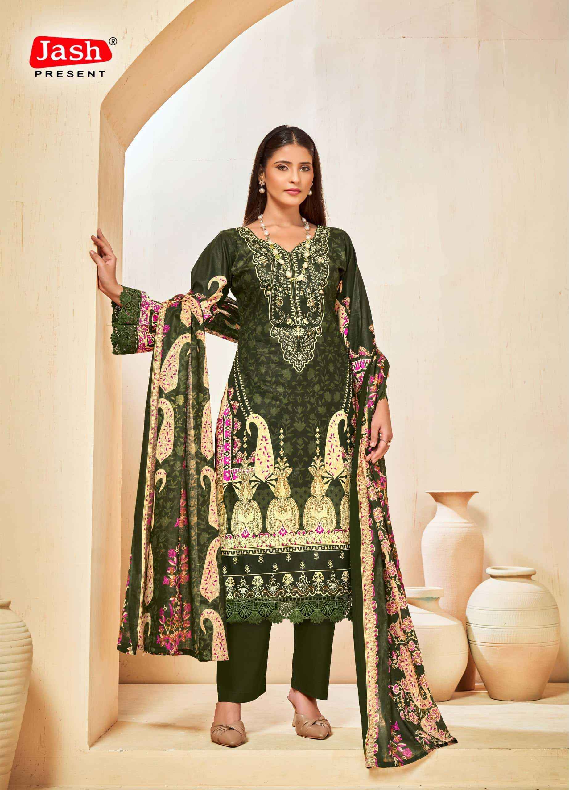 Jash Bellisha Vol 16 Pakistani Print Cotton Dress Material _ Wholesale Factory Rate ( 10 Pcs Catalog )