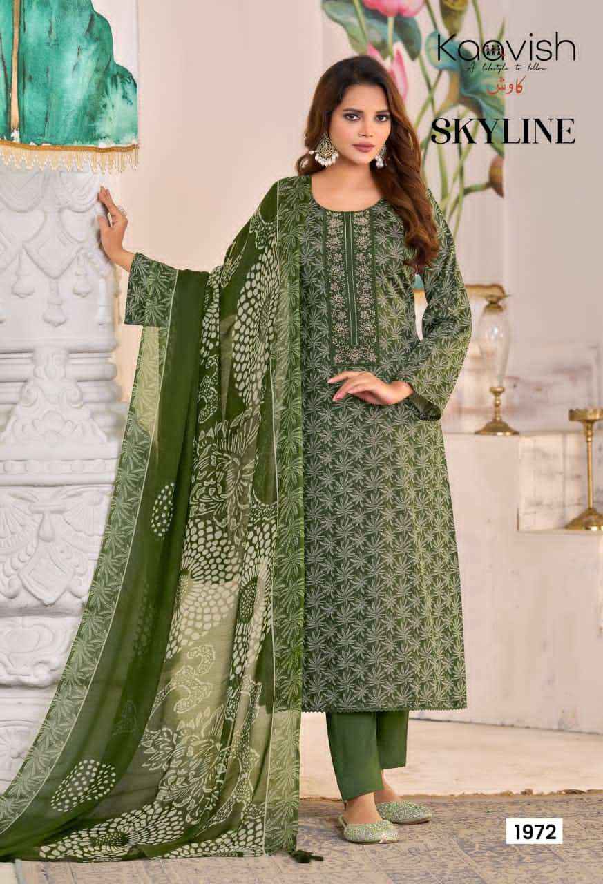 Kaavish Skyline Pure Jam Silk Digital Printed Salwar Kameez _ Surat Wholesale Market Price ( 4 Pcs Catalog )