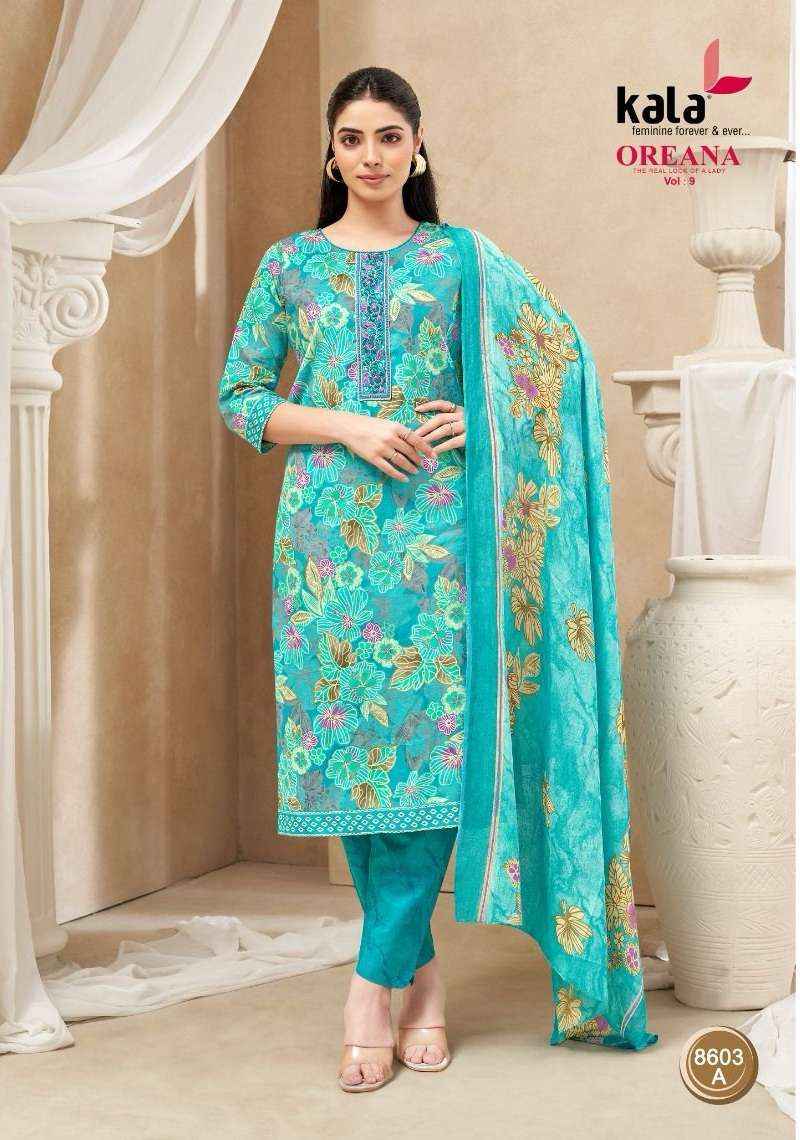 Kala Oreana Vol 9 Premium Wear Cotton 3 Piece Pair Collection _ Wholesale Factory Rate ( 12 Pcs Catalog )