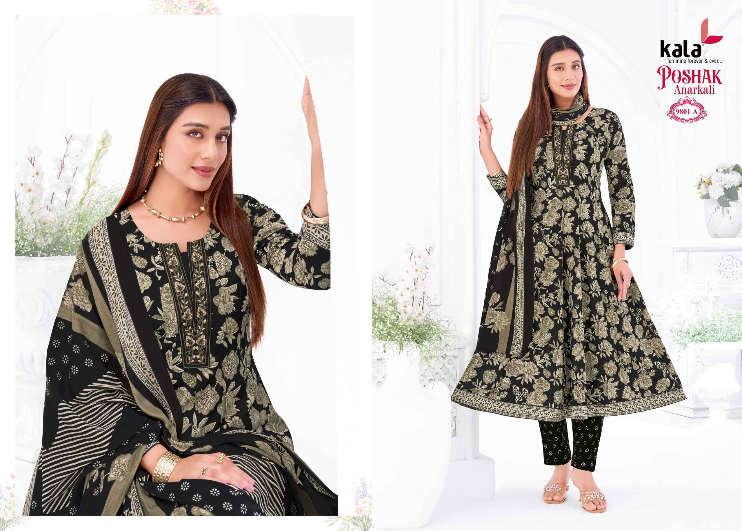 Kala Poshak Anarkali Vol 5 Wholesale | Readymade Cotton Suits Set