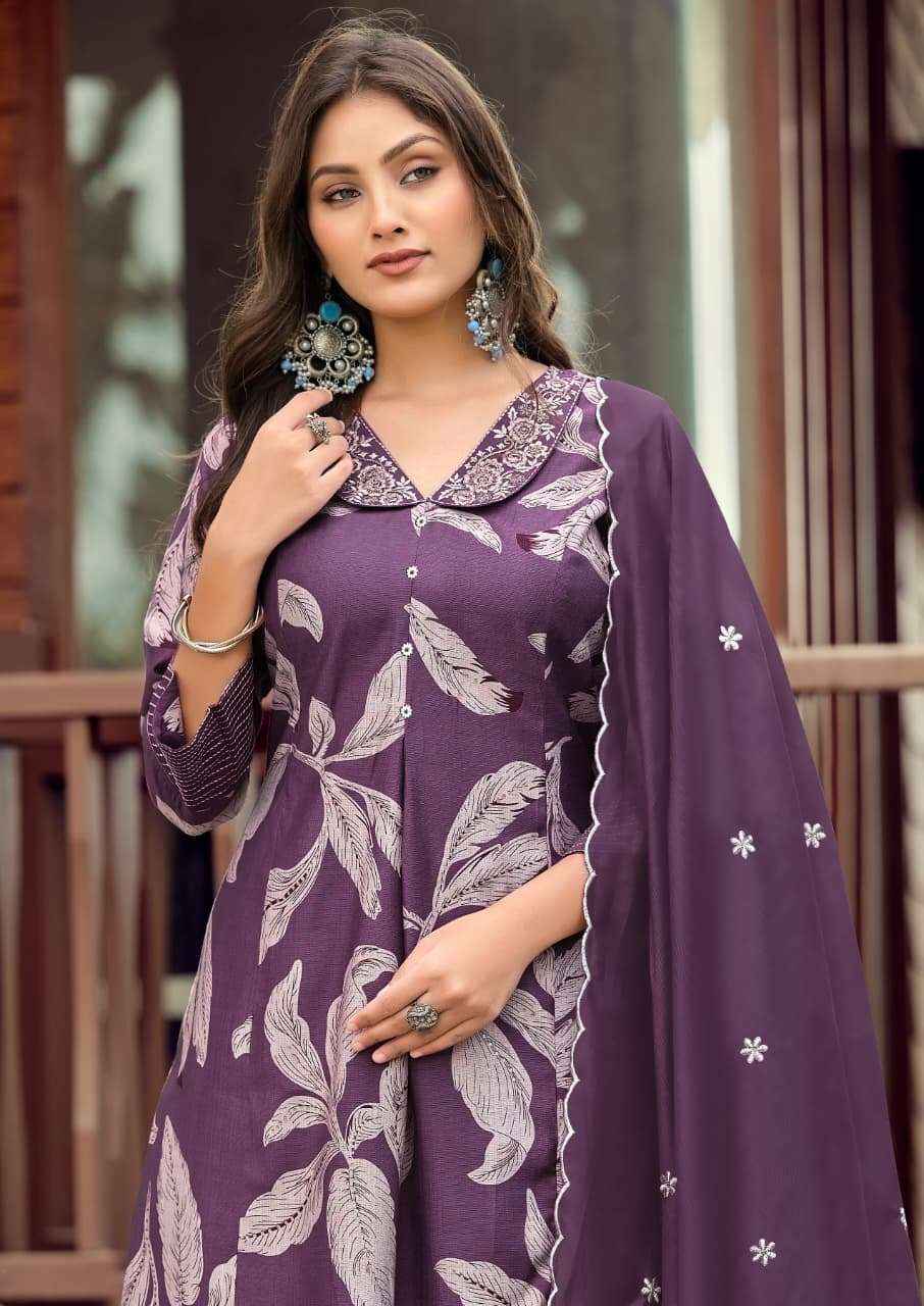 Karissa Kalki Fancy A Line Kurti Bottom Dupatta Set _ Wholesale Factory Rate ( 6 Pcs Catalog )