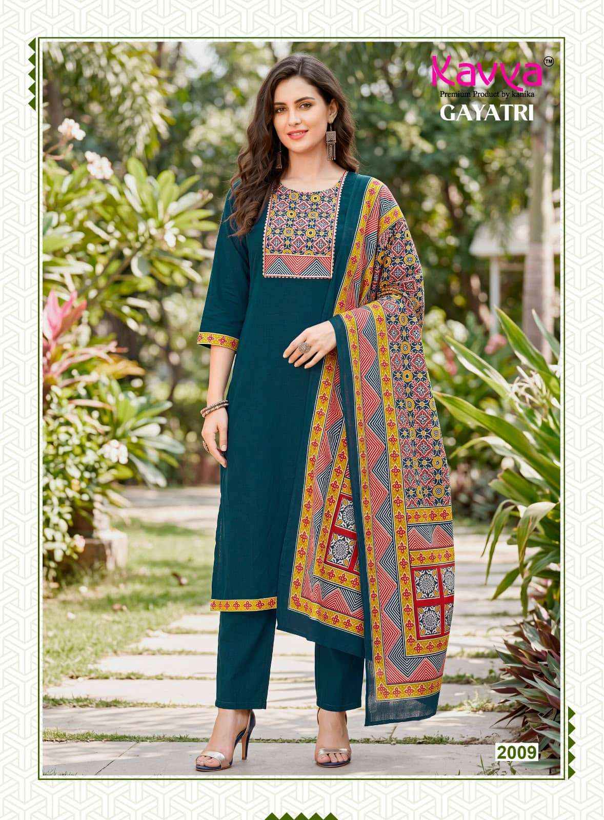 Kavya Gayatri Vol 2 Dhabu Cotton Readymade Suits - Wholesale Market ( 10 Pcs Catalog )