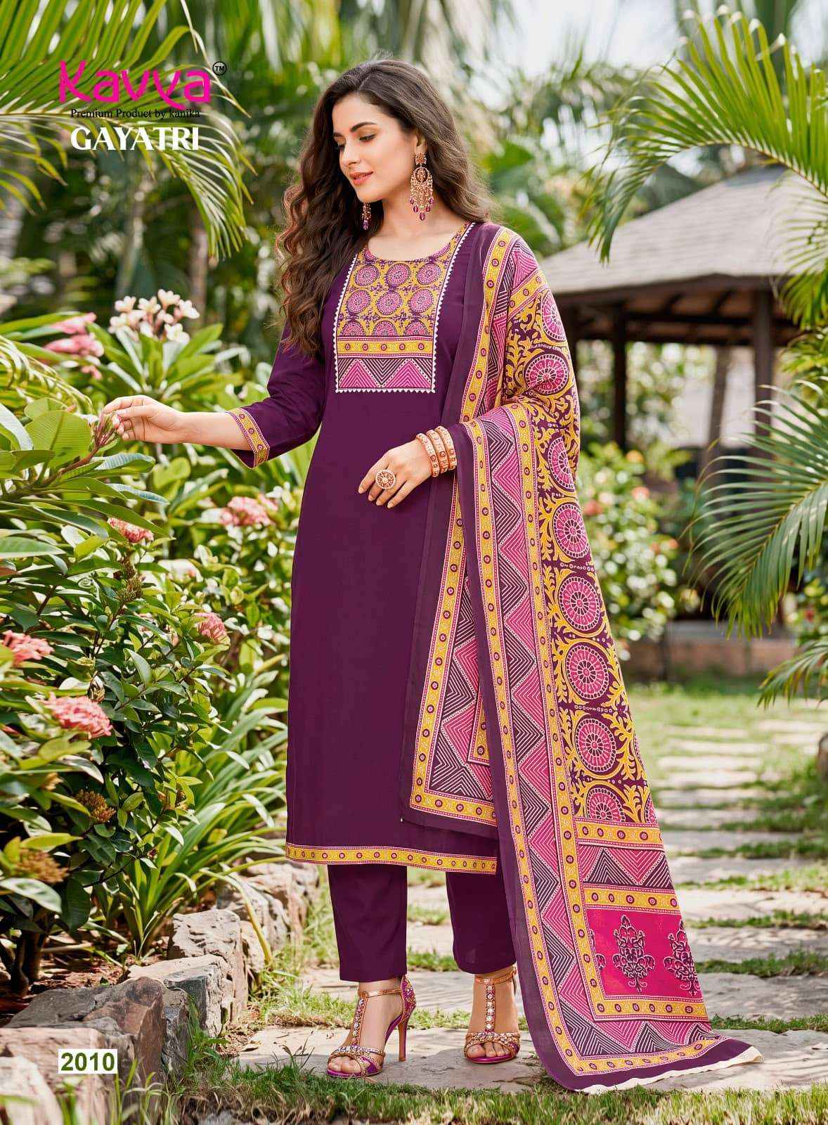 Kavya Gayatri Vol 2 Dhabu Cotton Readymade Suits - Wholesale Market ( 10 Pcs Catalog )