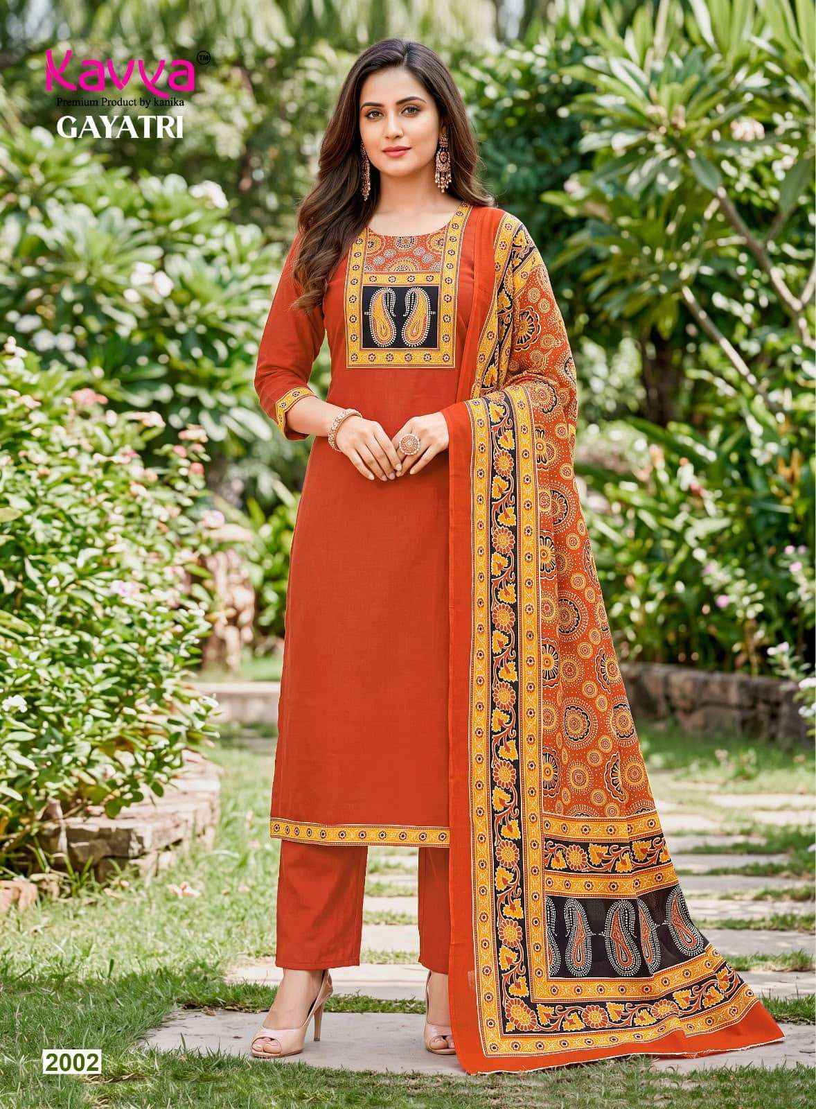 Kavya Gayatri Vol 2 Dhabu Cotton Readymade Suits - Wholesale Market ( 10 Pcs Catalog )