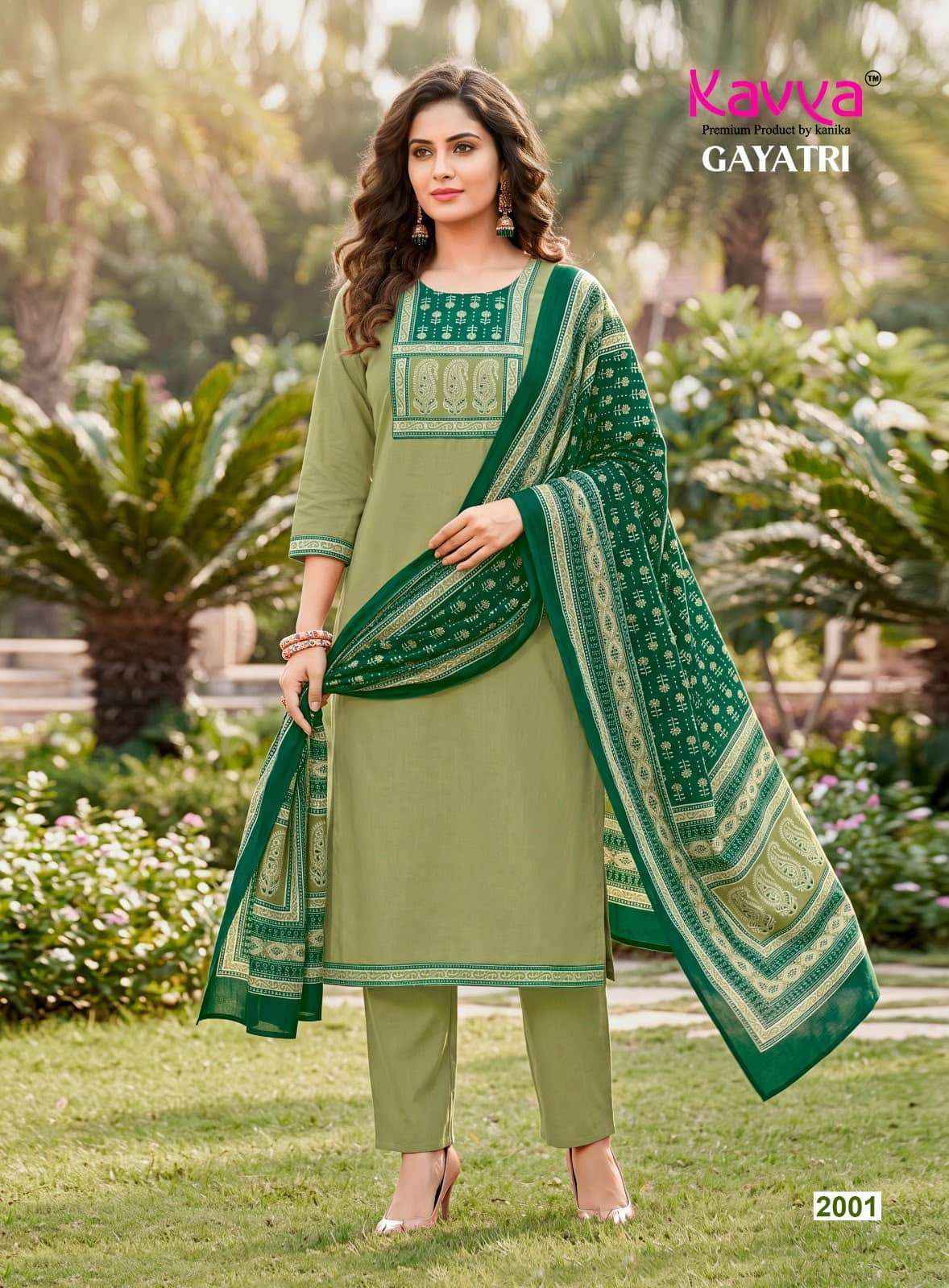 Kavya Gayatri Vol 2 Dhabu Cotton Readymade Suits - Wholesale Market ( 10 Pcs Catalog )